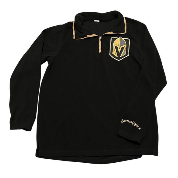 unbranded Other - Vegas Golden Knights Size Large Quarter Zip Fleece Pullover Station Casinos